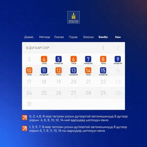 Нийслэлд тээврийн хэрэгслүүд наймдугаар сарын 4-15-нд шатахуун авах хуваарь