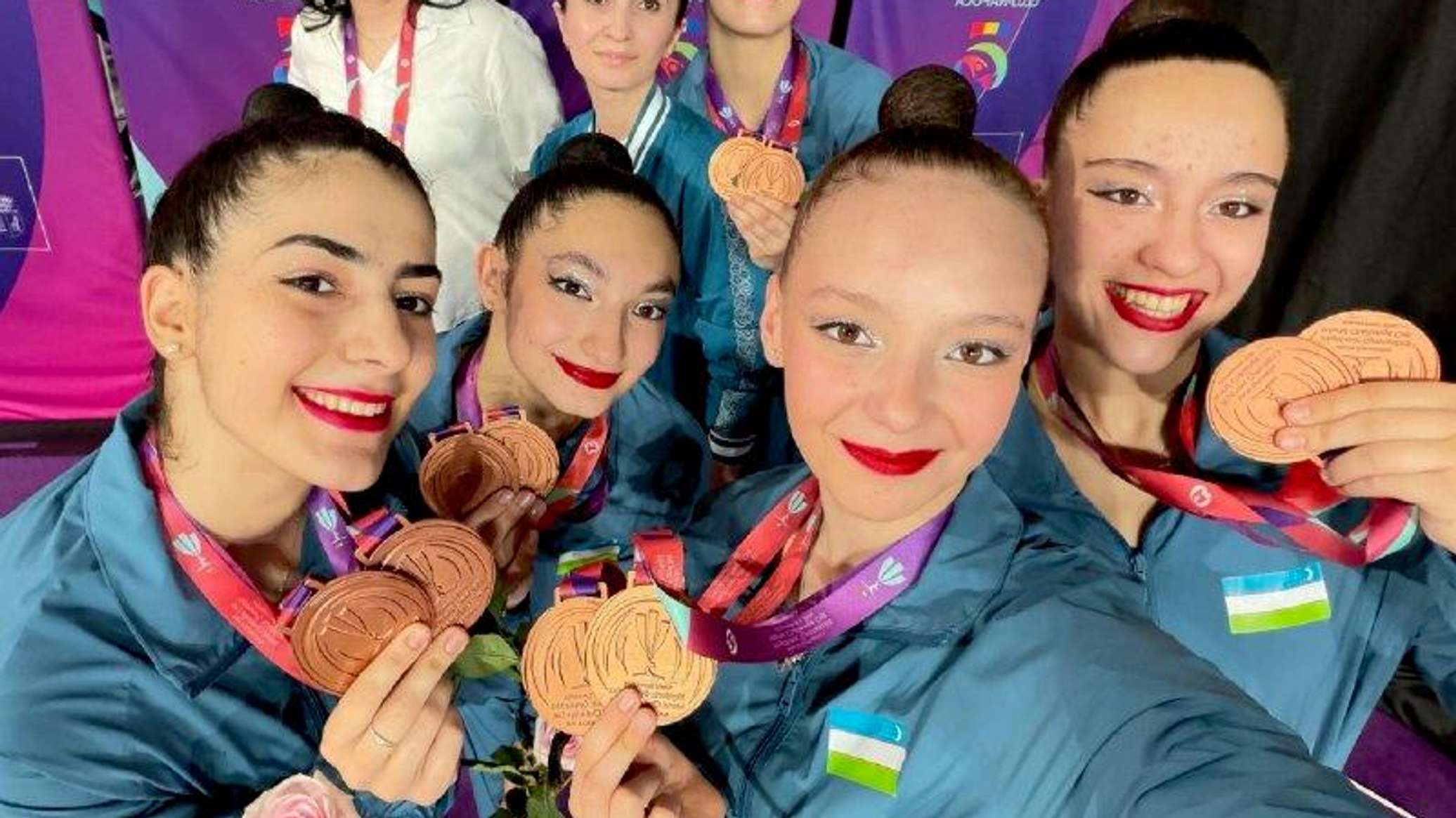 Узбекистанки завоевали 4 медали на этапе Кубка мира Challenge по художественной гимнастике