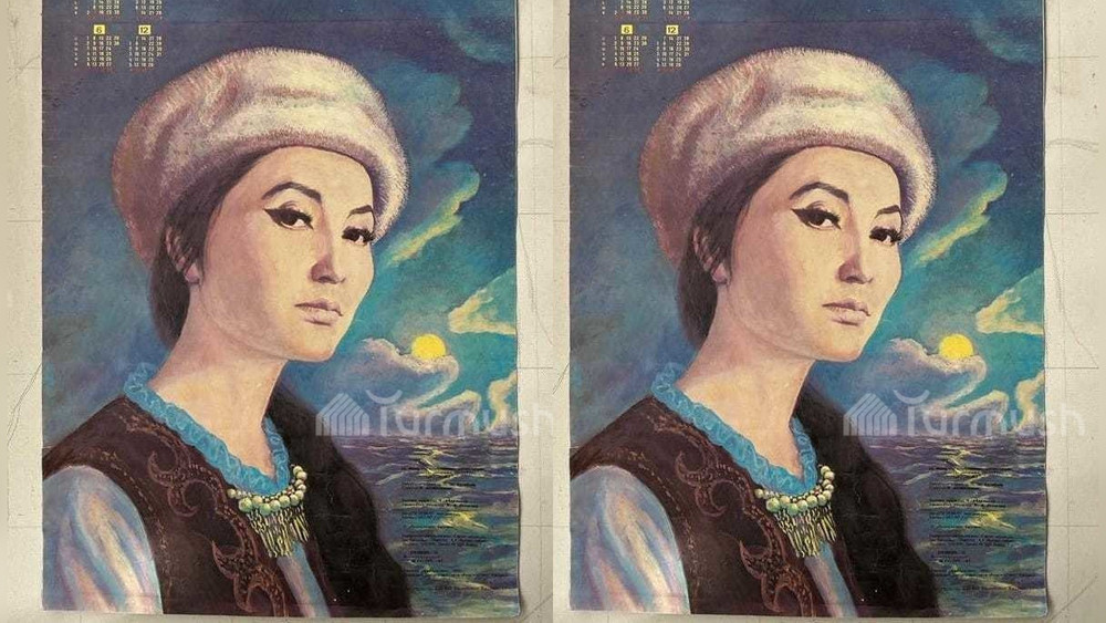 Фото — Календарь с легендой кыргызского кино Таттыбүбү Турсунбаевой, популярный в 1990-х годах