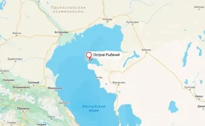 В Каспийском море появился новый остров из-за обмеления
